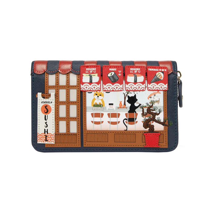Vendula Sushi - Blue Edition Medium Ziparound Wallet