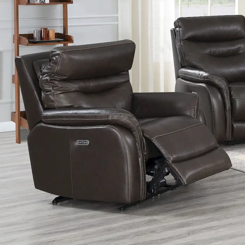 Steve Silver Ferndale 3-Piece Power Reclining Top Grain Leather Set