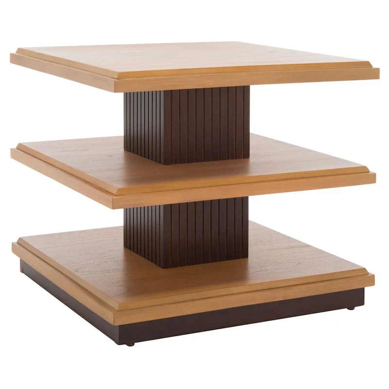 SAFAVIEH Ava 2-Shelf Accent Table - 24  L x 24  D x 21  H - 24Wx24Dx21H