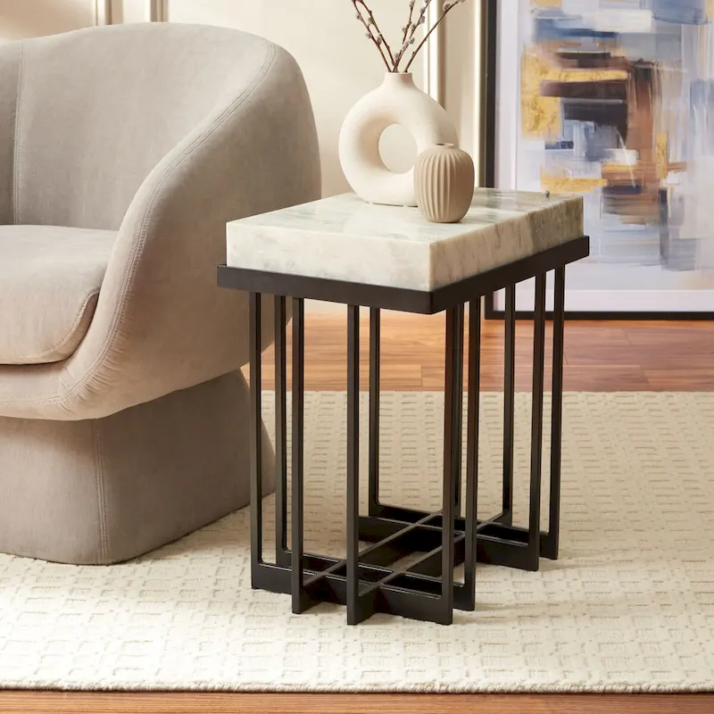 SAFAVIEH Mazie Rectangle Accent Table - 19 W x 13 D x 22 H - 19Wx13Dx22H