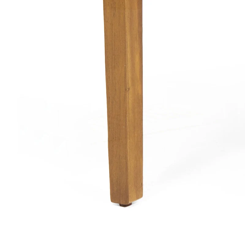 Acacia Wood Patio Dining Chairs Set of 2