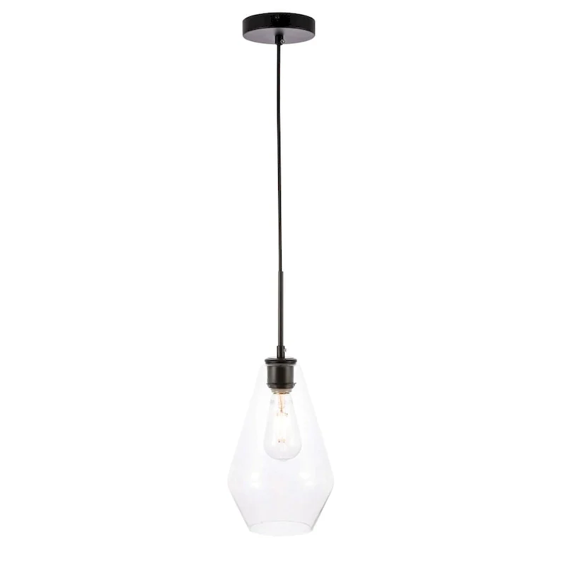 Gerald 1-light Elongated Glass Shade Hanging Pendant Light