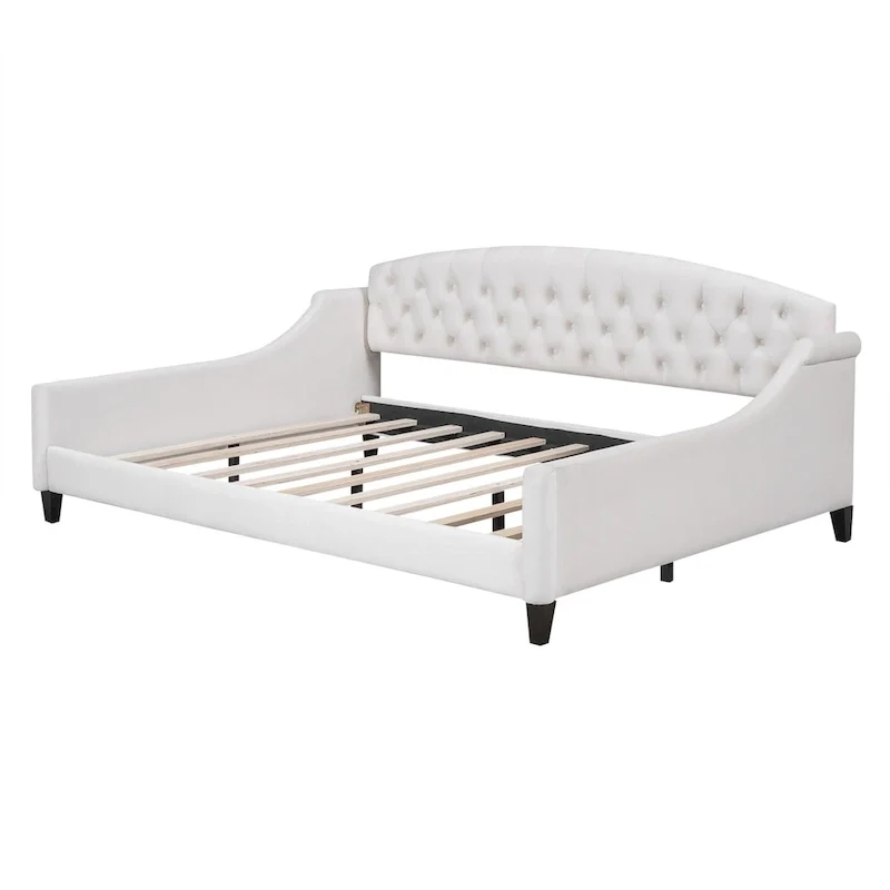 Modern Luxury Tufted Button Daybed, Full
