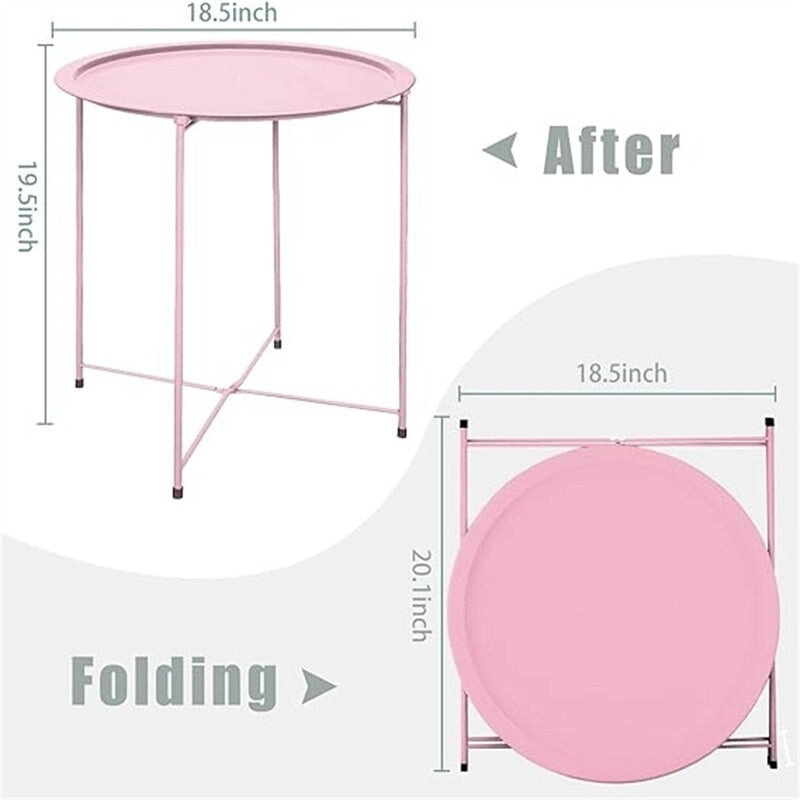 Tray Metal Side Table