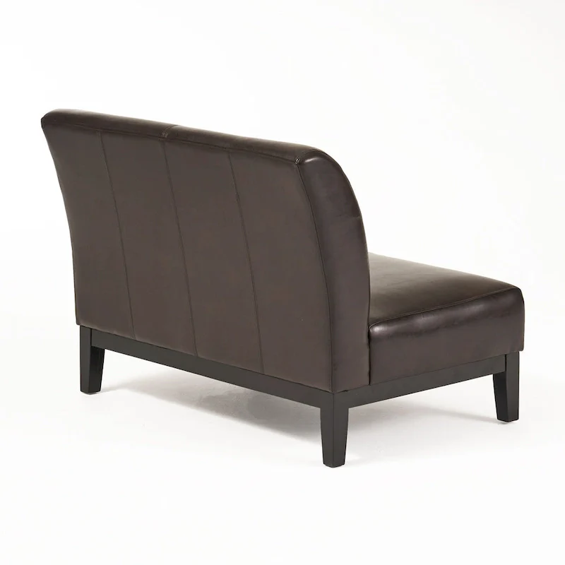 Darcy Brown Bonded Leather Loveseat