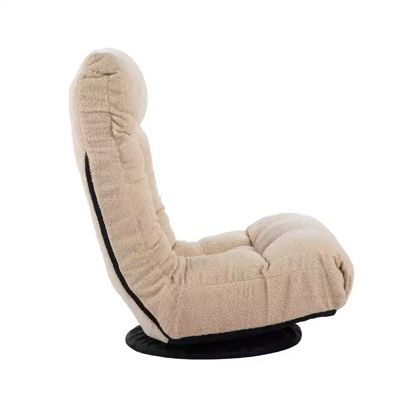 White Cotton Reclining Chair, Single Seat, Ages 3–18
