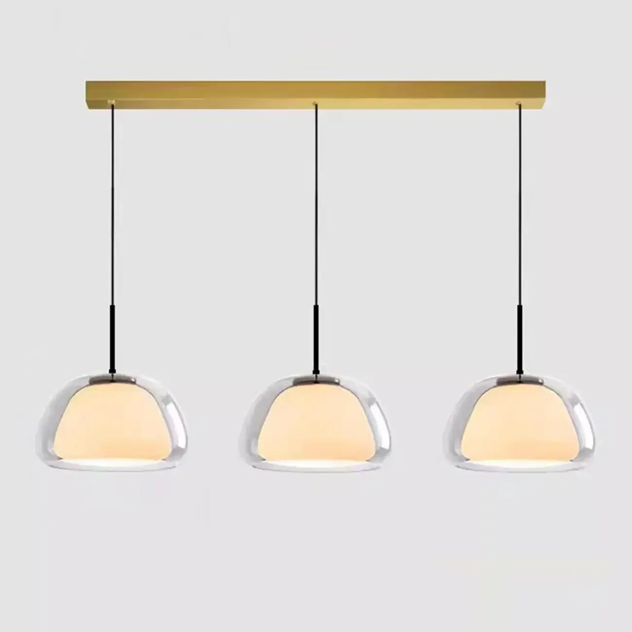 Elegant Designer LED Milk Glass Jelly Pendant Light