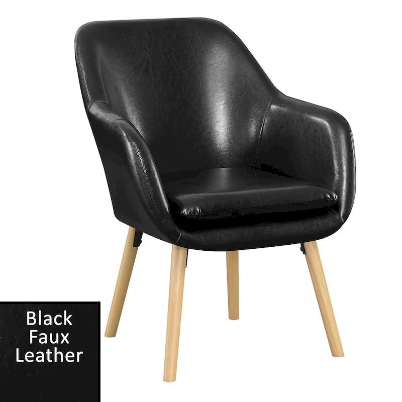 Convenience Concepts Take a Seat Charlotte Wingback Upholstered Accent Armchair