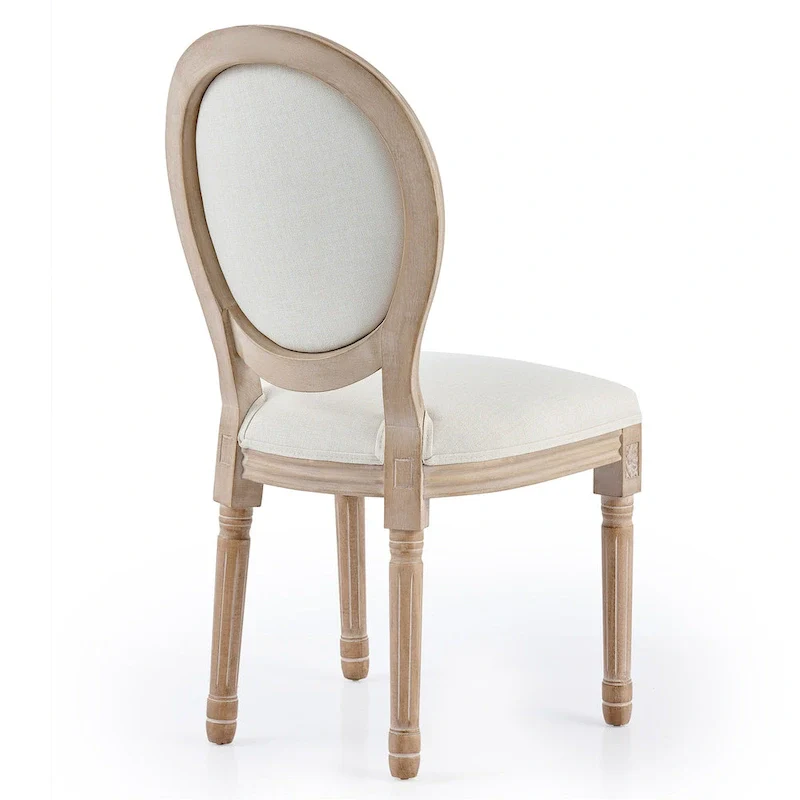 CO-Z King Louis XVI Upholstered Dining and Side Chairs, Set of 2