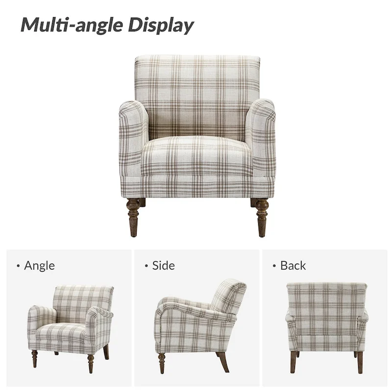 Mandan 29.5 Wide Traditional Accent Armchair with Solid Wood Legs Set of 2 by HULALA HOME