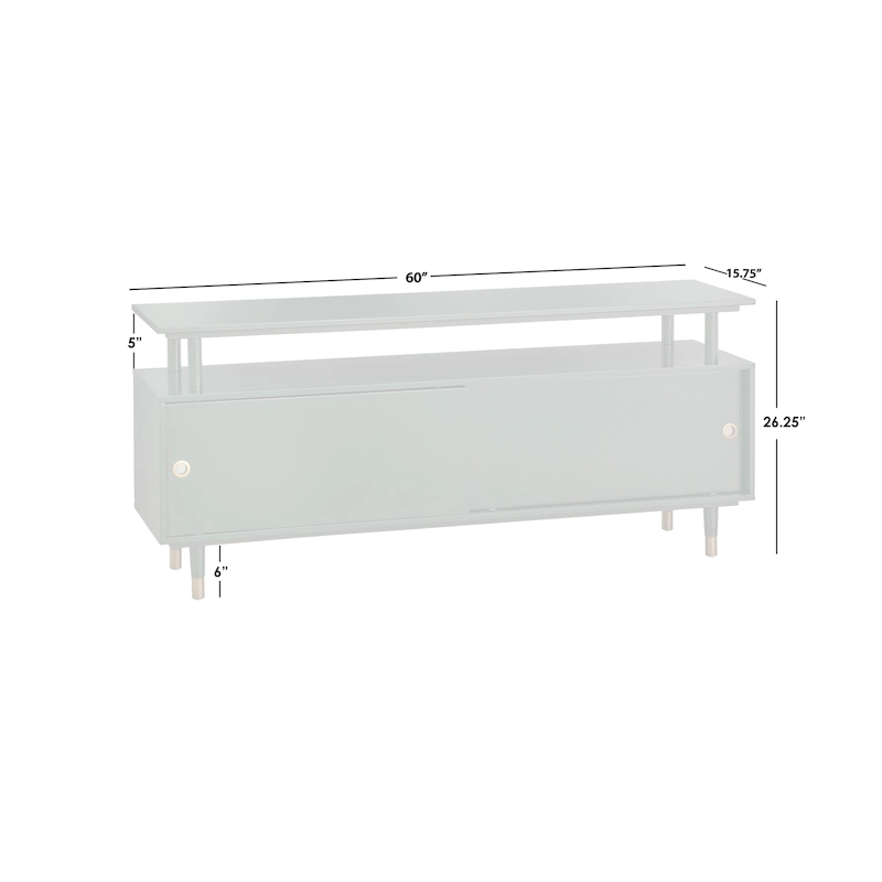 Simple Living Margo Mid-Century Modern Wood TV Stand