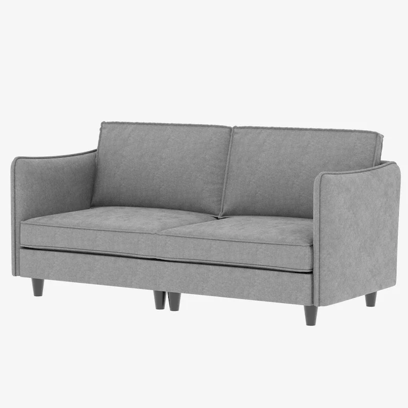 Hadley 74.27 Loveseat Sofa with Mid-Century Modern Design