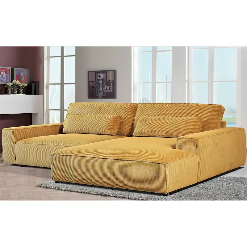 105.52-Inch Ultra-Wide Luxury Modular Sofa with Solid Wood Frame