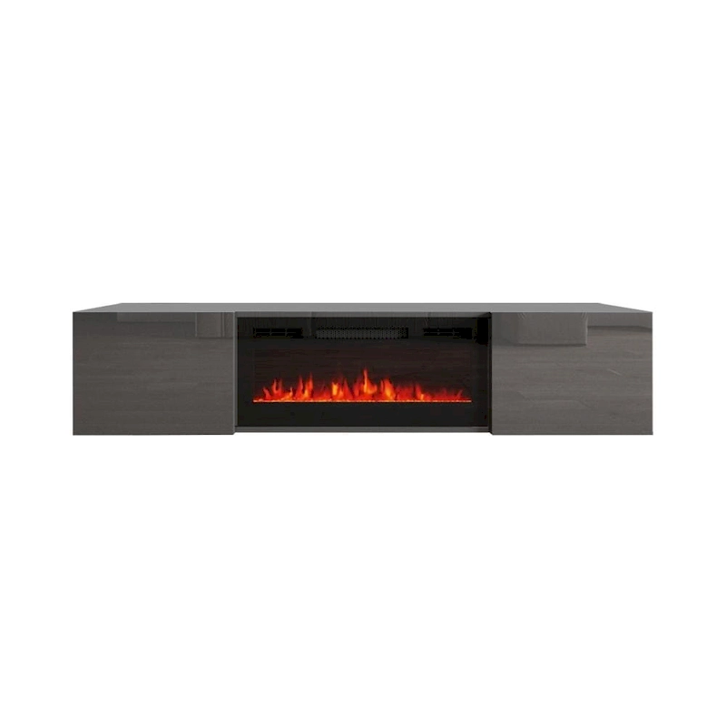Cali EF Wall Mounted Electric Fireplace Modern 72 TV Stand