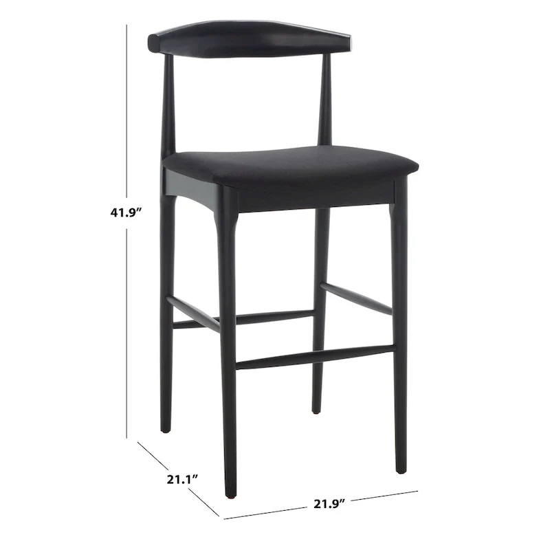 SAFAVIEH Miranda Retro 30-inch Bar Stool - 22 In. W x 21 In. D x 42 In. H - 22Wx21Dx42H