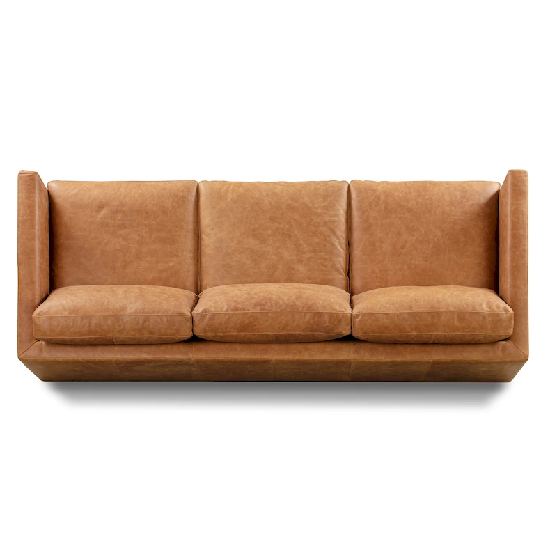 Poly & Bark Nolita 85 Sofa - Full Grain Genuine Italian Leather