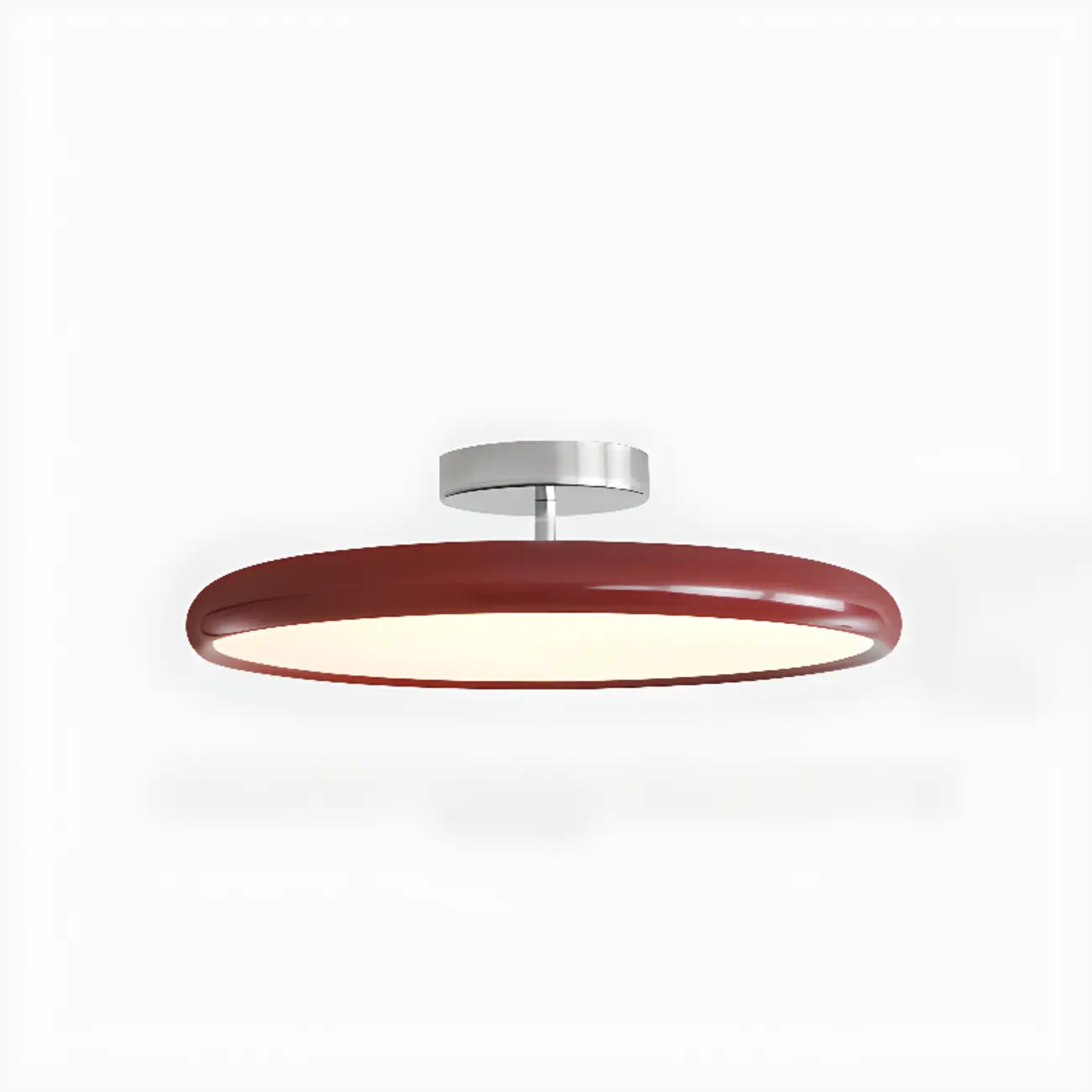 Modern Dimmable Circular LED Semi-Flush Ceiling Light