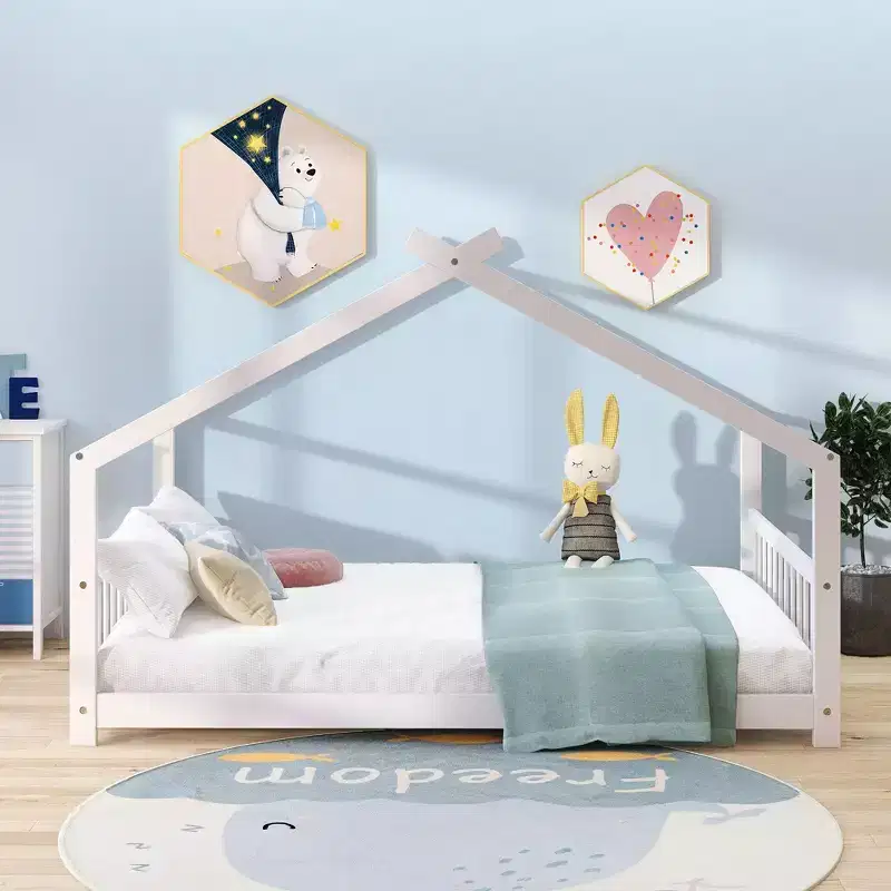 White House Bed Frame, Full Size, 1-Person