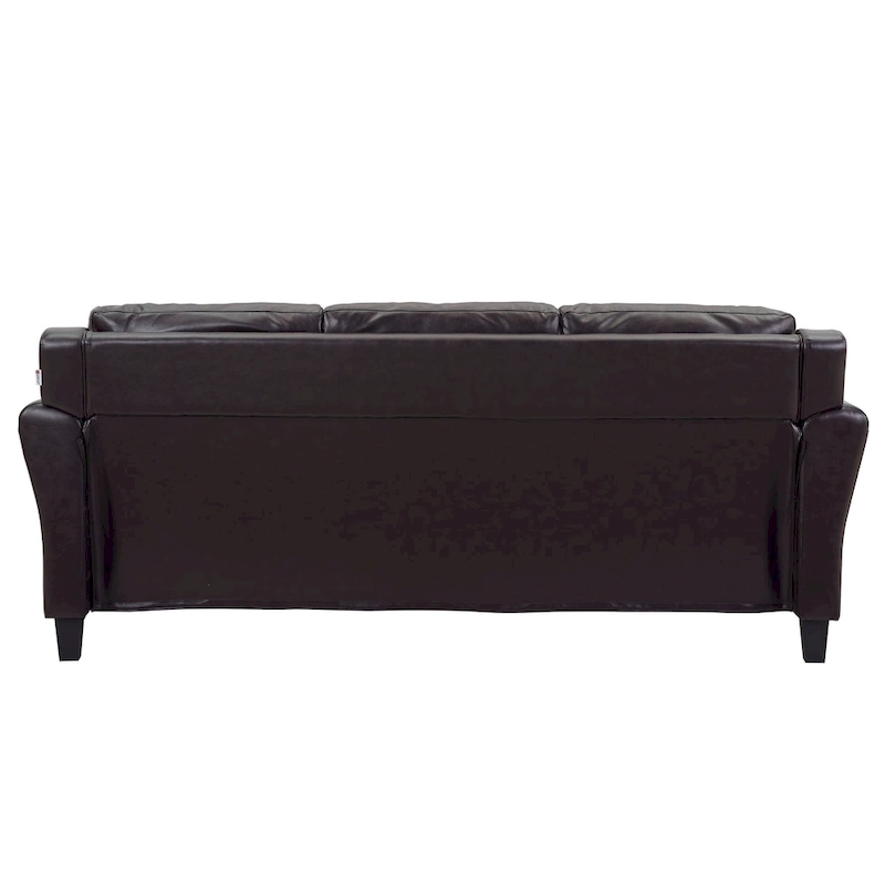 iLounge Harvard Faux Leather Sofa