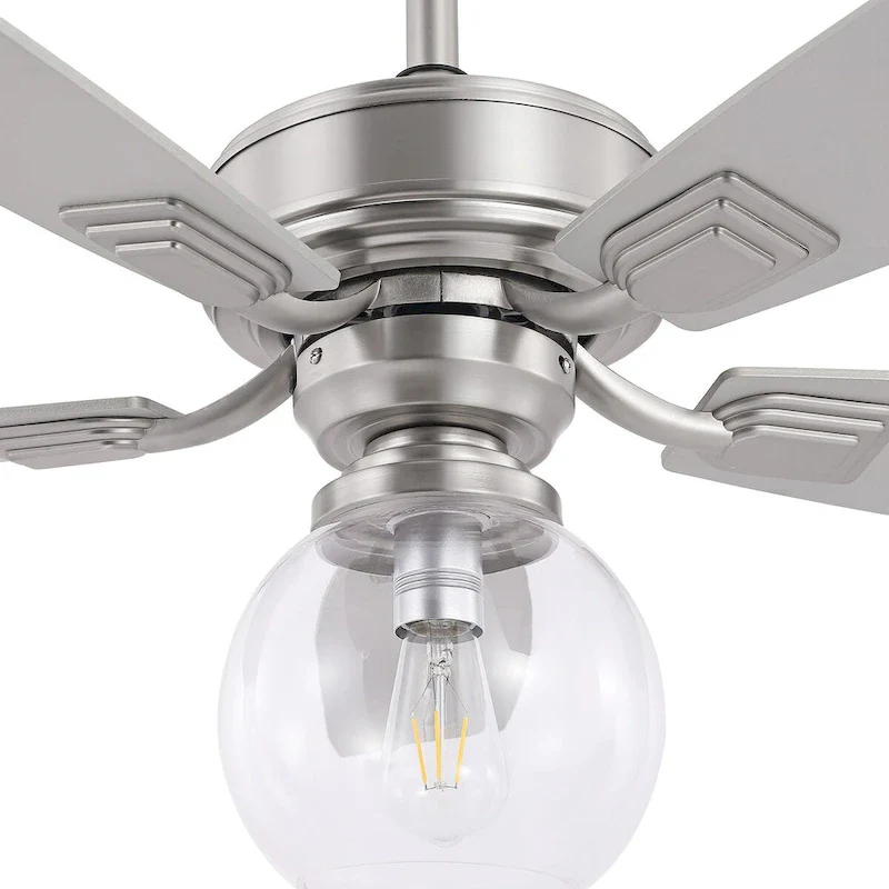 GetLedel 52-inch Industrial 5-Blade Reversible Ceiling Fan with Light and Remote Control