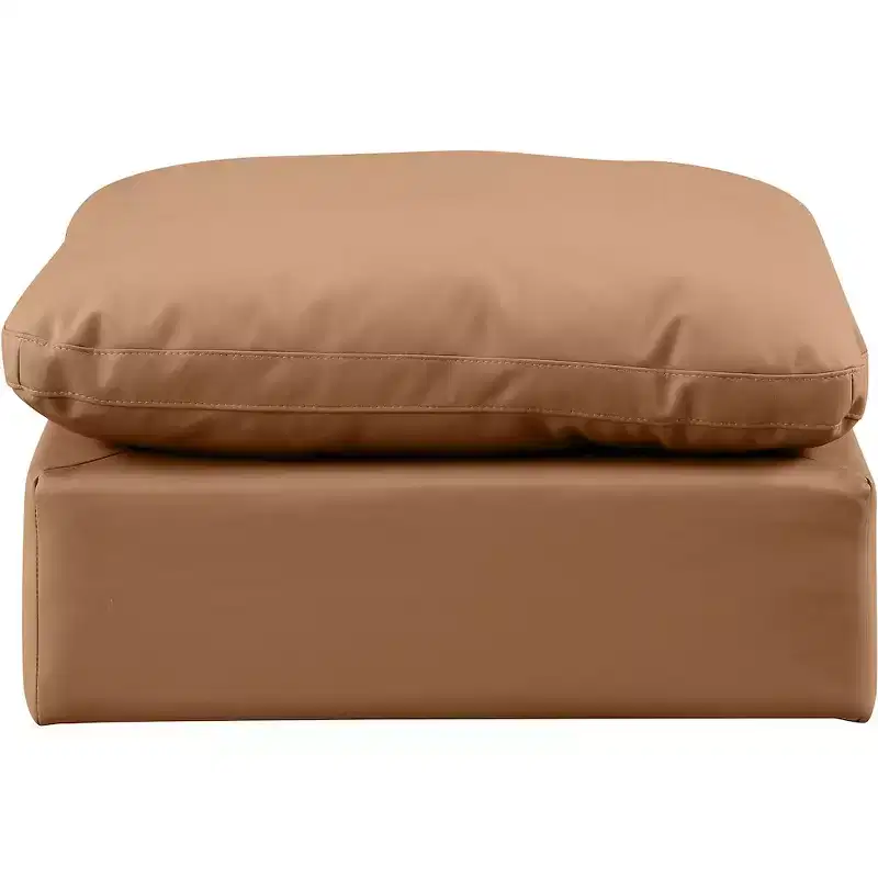 Meridian Furniture,Indulge Vegan Leather Ottoman