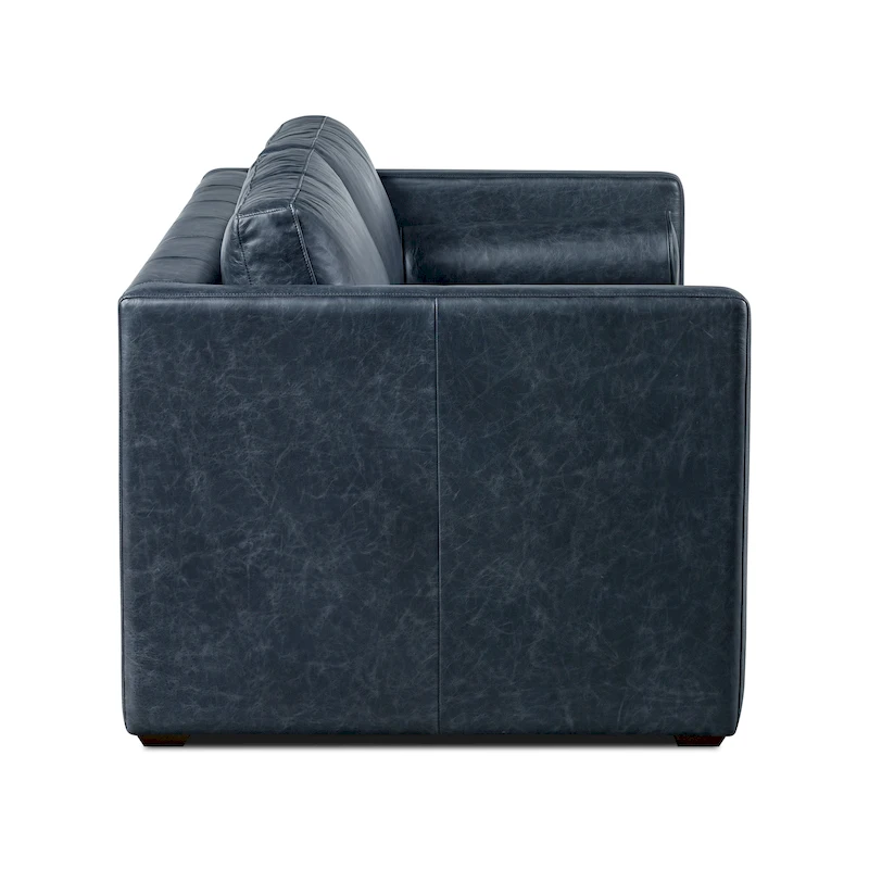 Poly & Bark Napa 82 Leather Pull-Out Convertible Sleeper Sofa - Full Grain Genuine Italian Leather