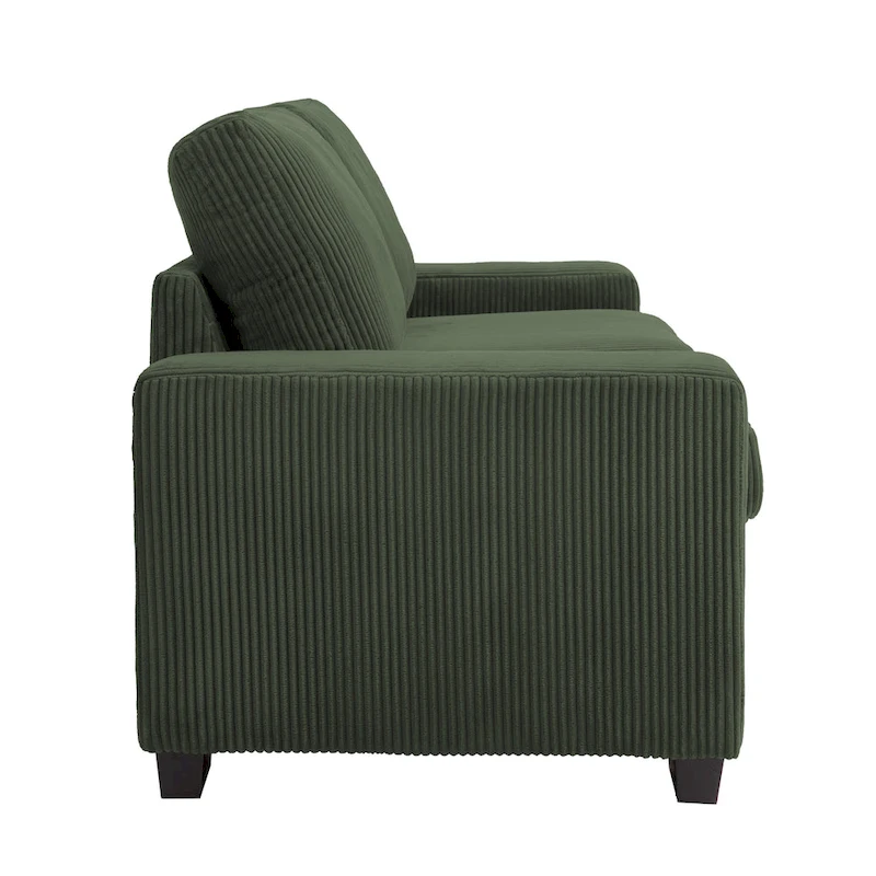 Modern 80 Upholstered Fabric 3-Seater Sofa