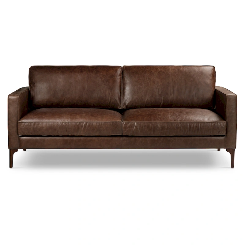 Poly & Bark Mateo 82.5 Sofa - Full Grain Genuine Italian Leather