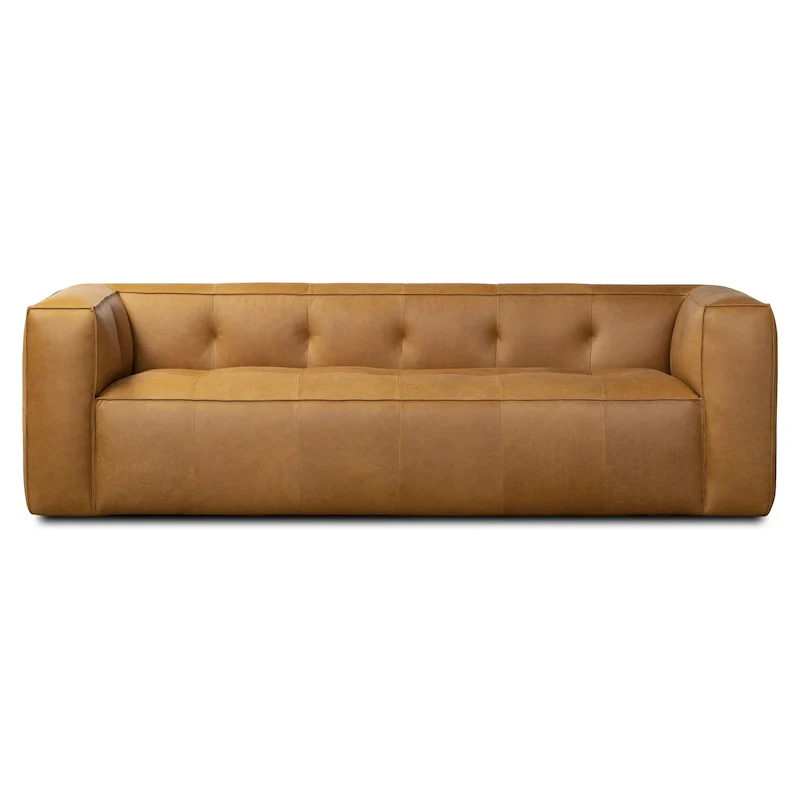 Poly & Bark Capa 92 Sofa - Full Grain Genuine Italian Leather