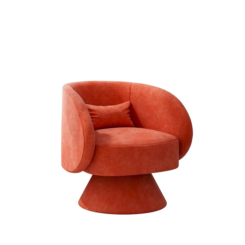 Ouyessir 360 Degree Modern Swivel Cuddle Barrel Sofa Chairs