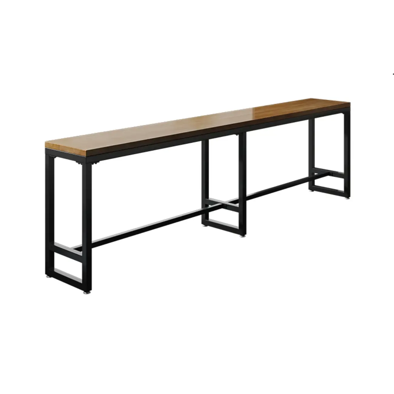 Retro Brown Wooden Industrial Bar Tables