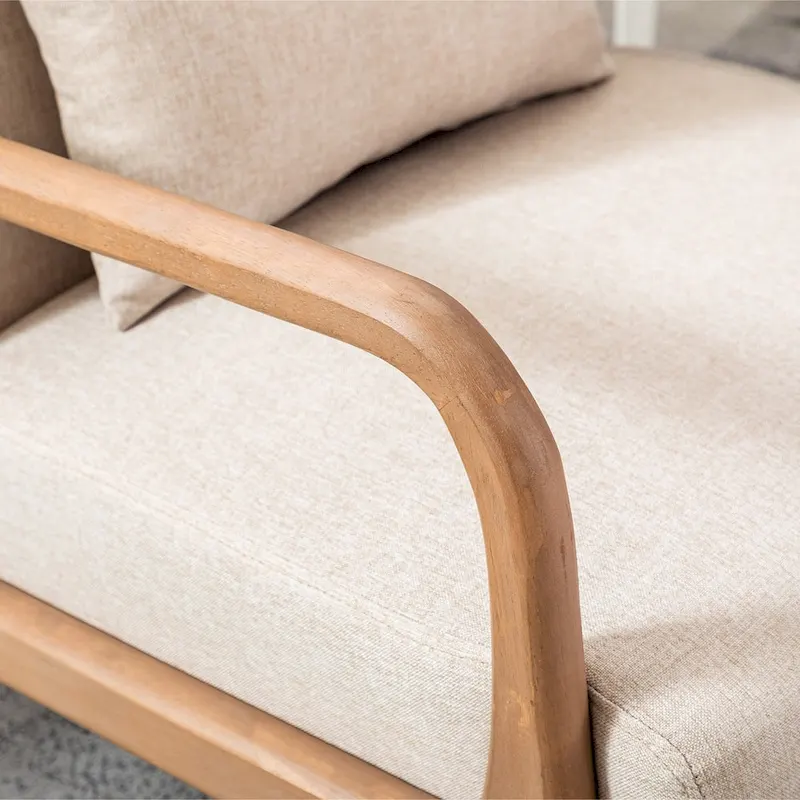 Ebello Modern Solid wood Accent Chair