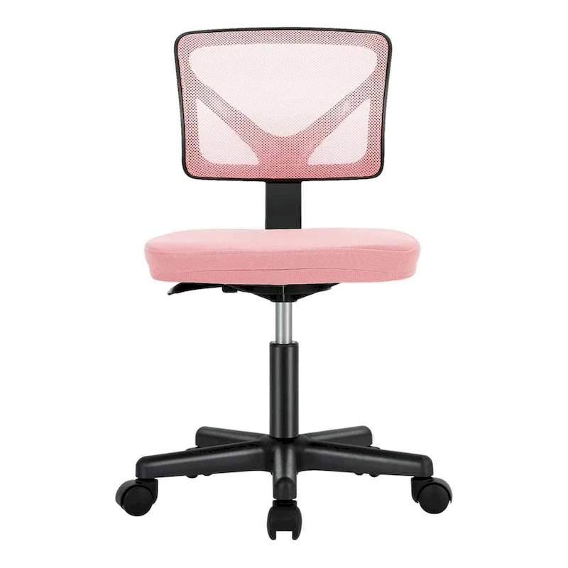 Comfy PU Leather Upholstered Office Chair, Home Desk Chair with Arms & Adjustable Swivel