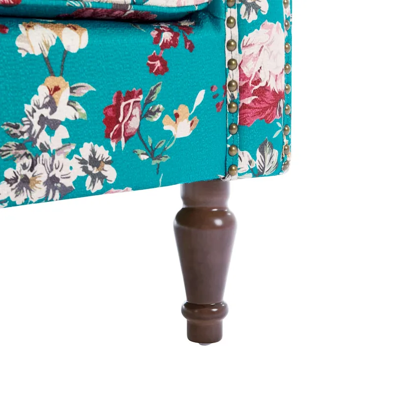 Upholstered Accent Chair Nailhead Trim Arm Chair