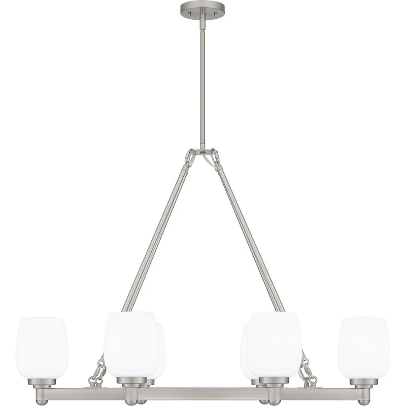 Penning 6-Light Brushed Nickel Island Light