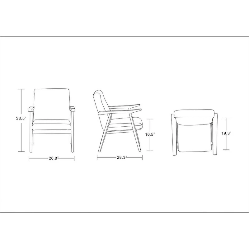 ArchDuke Amber Faux Leather Accent Chair