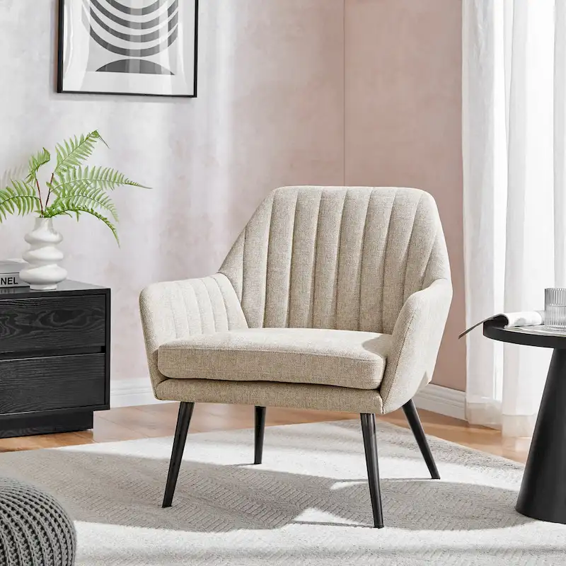 Jolene Fabric Accent Arm Chair