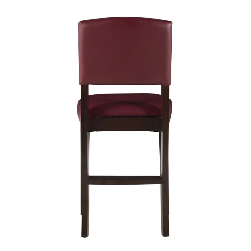 Dark Red Vinyl Counter Stool | Stationary | Single Seat