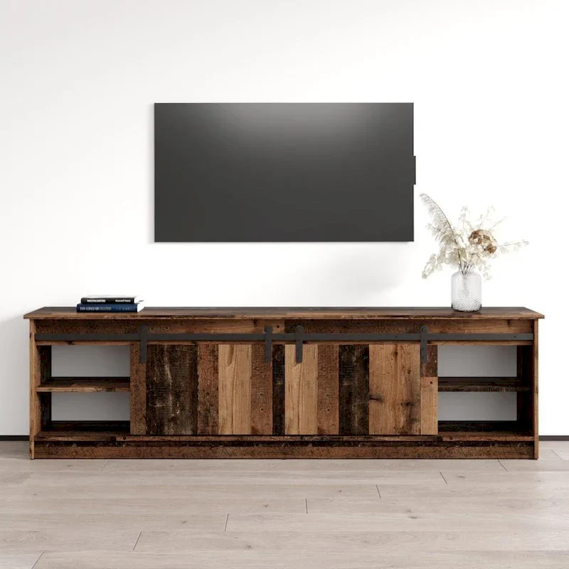 TV Stand with Electric Fireplace - Fits up to 85