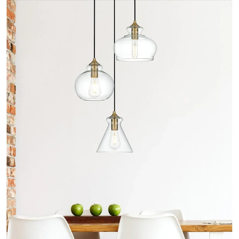 Elegant Lighting Destry 3 Light 19  Wide Multi Light Pendant with
