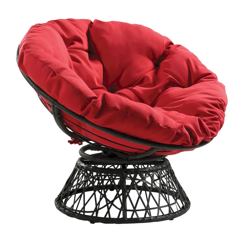 The Curated Nomad Avoca Woven Wicker Papasan Chair