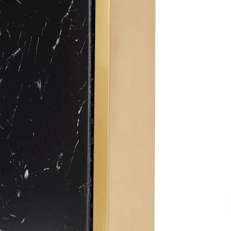 Saki 43 Wide Faux Marble Round Dining Table Set by iNSPIRE Q Modern