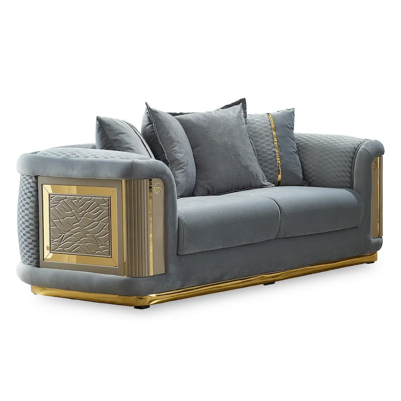 Ella 3-piece Living room Set Square Arms