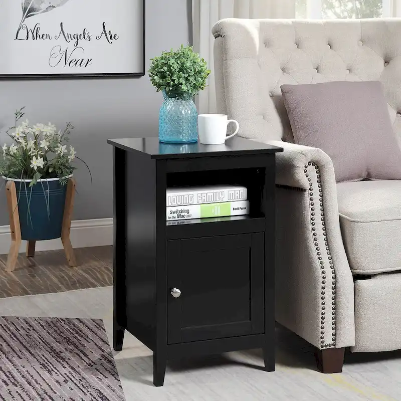 Convenience Concepts Designs2Go Storage Cabinet End Table with Shelf