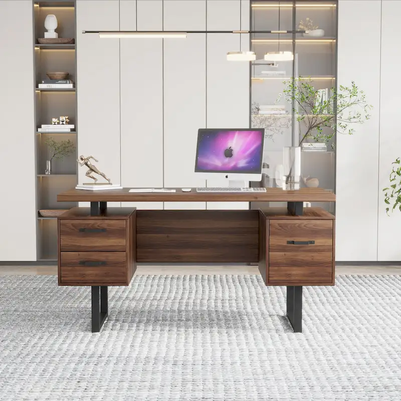 Home Office Computer Desk with Drawers
