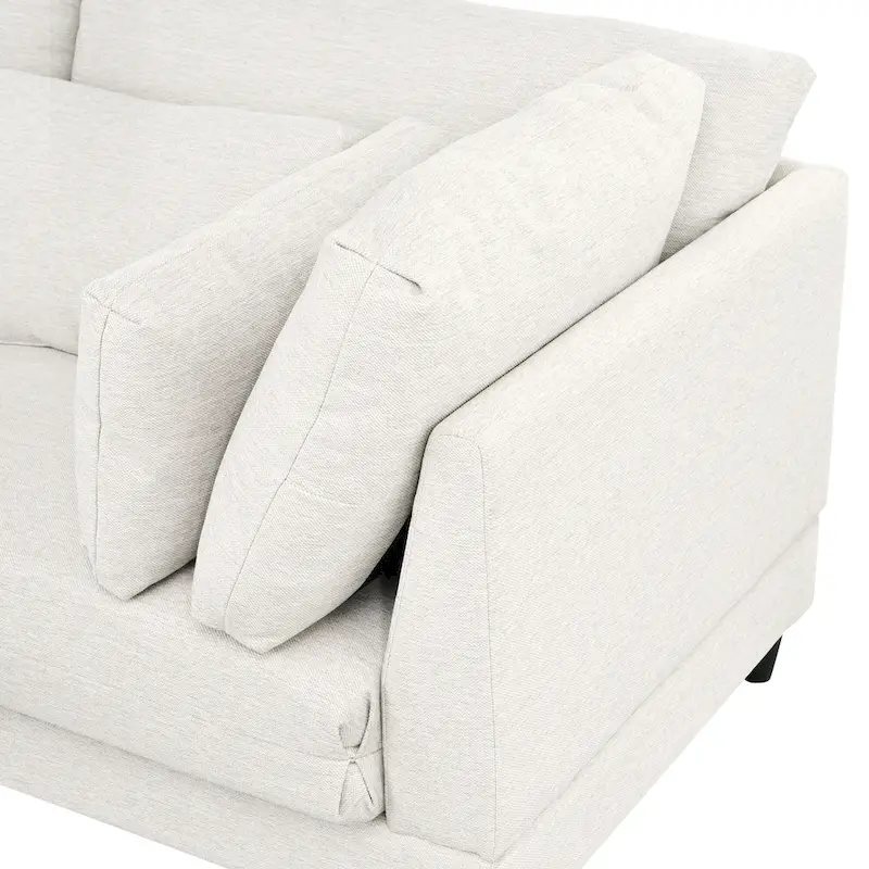 Modular Sectional Sofa with Ottoman and Pillows