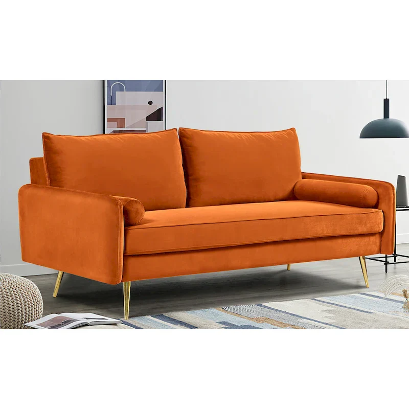 Villeda 70W Polyester Square Arms Sofa