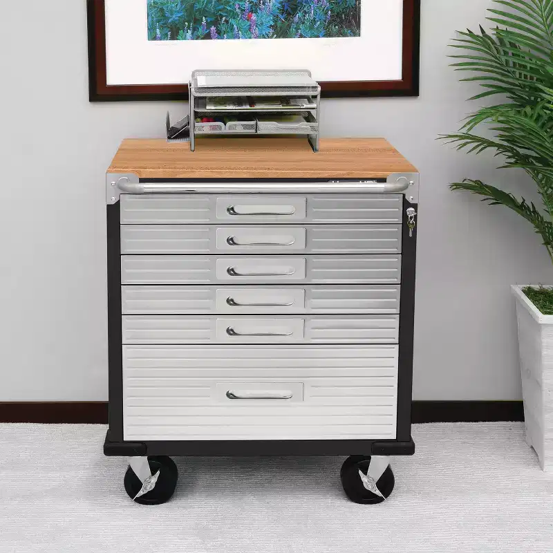 Seville Classics UltraHD 6-Soft Closing Drawer Cabinet, 28 x 25 x 34.5