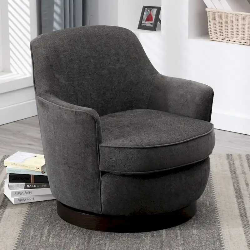 Wooden Swivel Leisure Chair