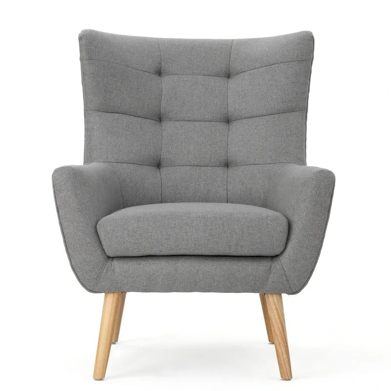 Grey 32.5 High Back Wingback Chair